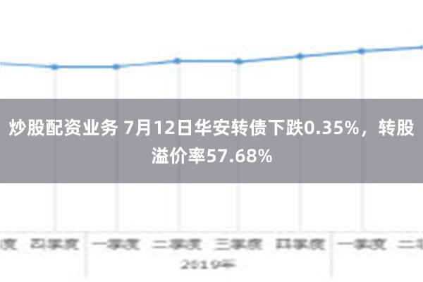 炒股配资业务 7月12日华安转债下跌0.35%，转股溢价率57.68%