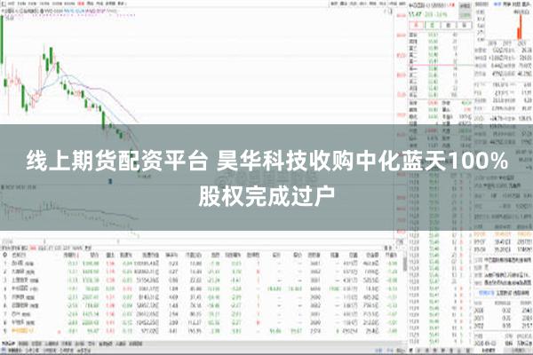 线上期货配资平台 昊华科技收购中化蓝天100%股权完成过户