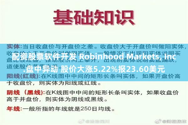 配资股票软件开发 Robinhood Markets, Inc.盘中异动 股价大涨5.22%报23.60美元