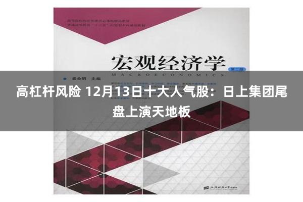 高杠杆风险 12月13日十大人气股：日上集团尾盘上演天地板