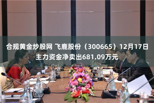 合规黄金炒股网 飞鹿股份（300665）12月17日主力资金净卖出681.09万元